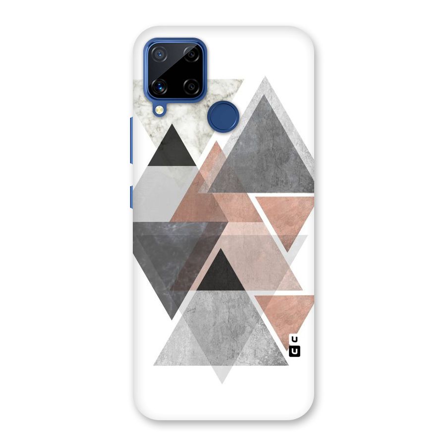 Abstract Diamond Pink Design Back Case for Realme C15