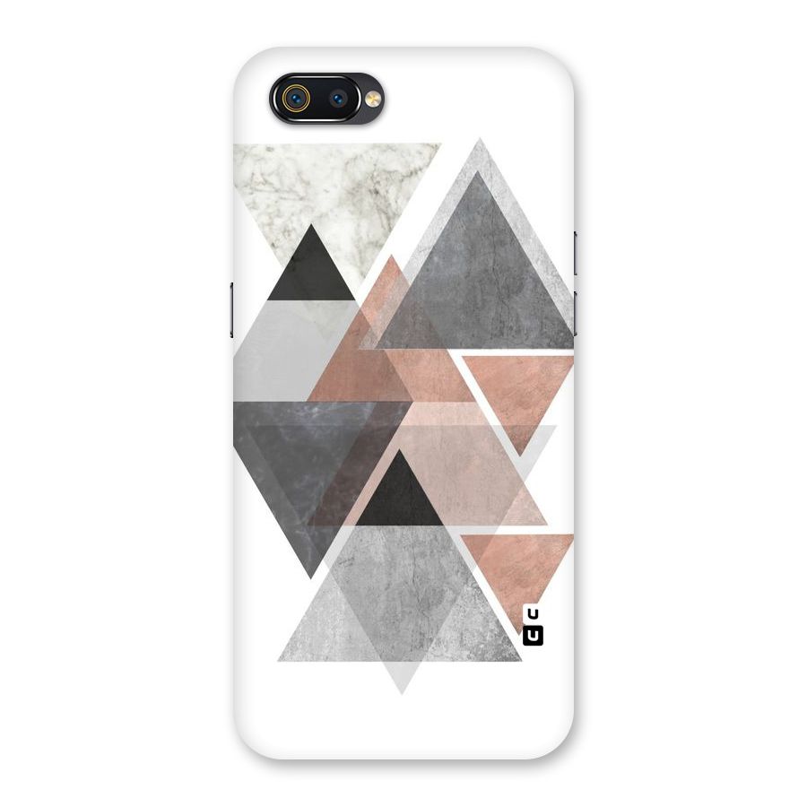 Abstract Diamond Pink Design Back Case for Realme C2