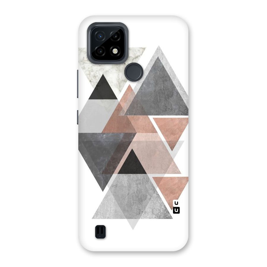 Abstract Diamond Pink Design Back Case for Realme C21