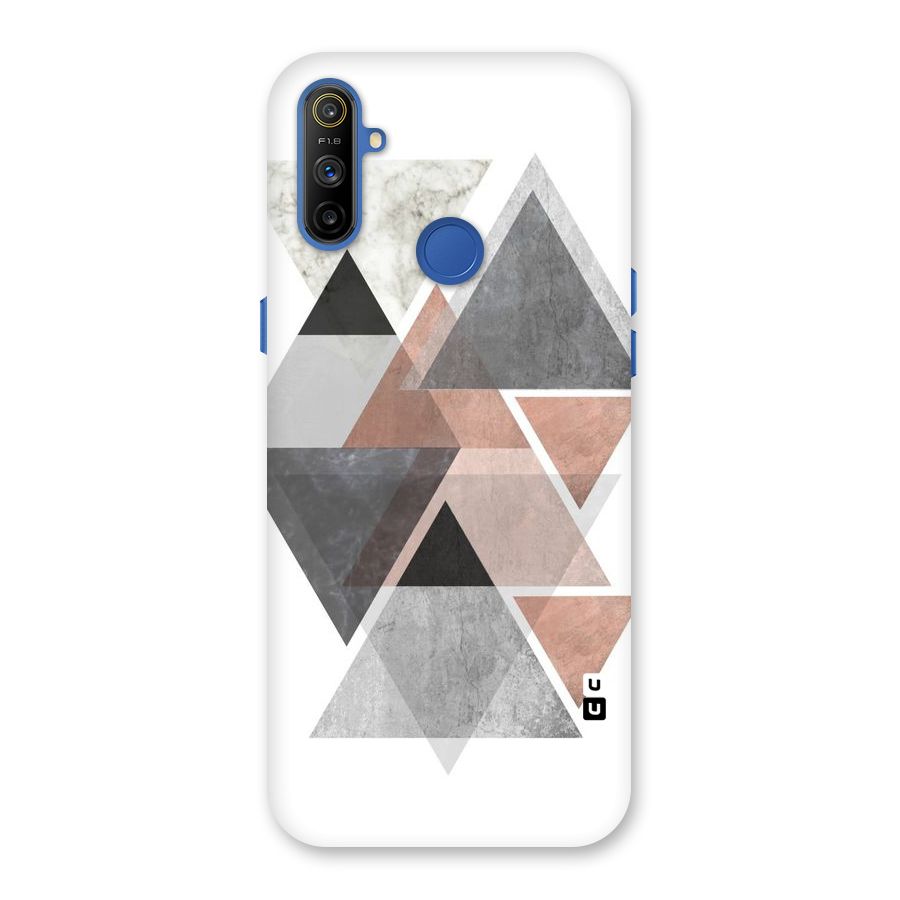 Abstract Diamond Pink Design Back Case for Realme Narzo 10A