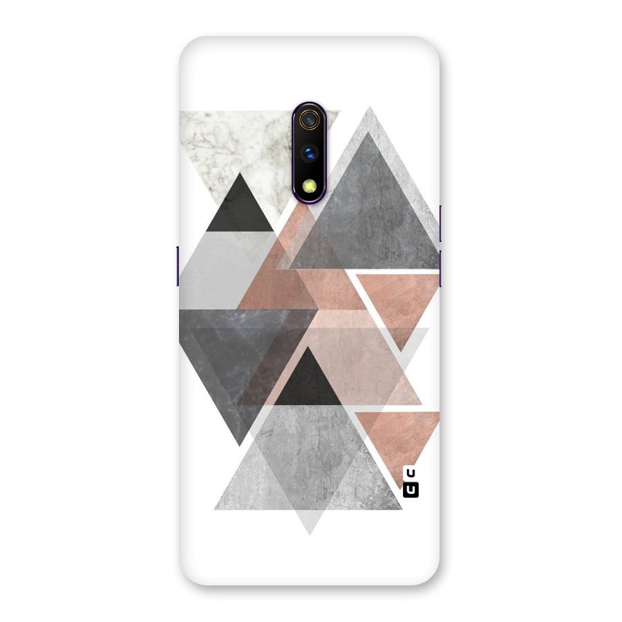 Abstract Diamond Pink Design Back Case for Realme X