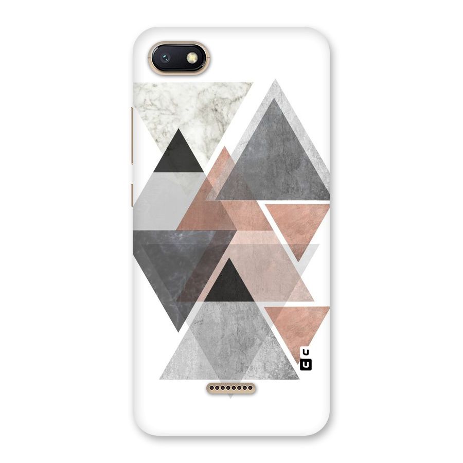 Abstract Diamond Pink Design Back Case for Redmi 6A