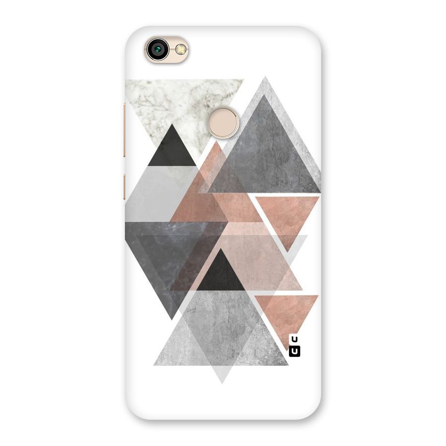 Abstract Diamond Pink Design Back Case for Redmi Y1 2017