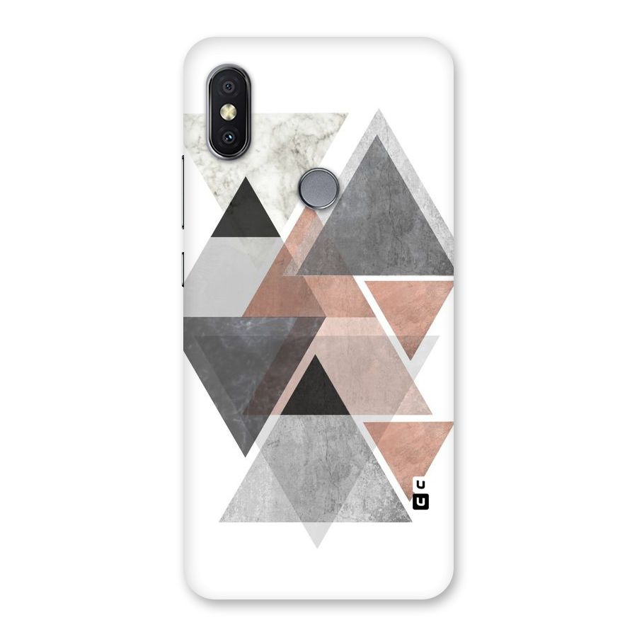Abstract Diamond Pink Design Back Case for Redmi Y2