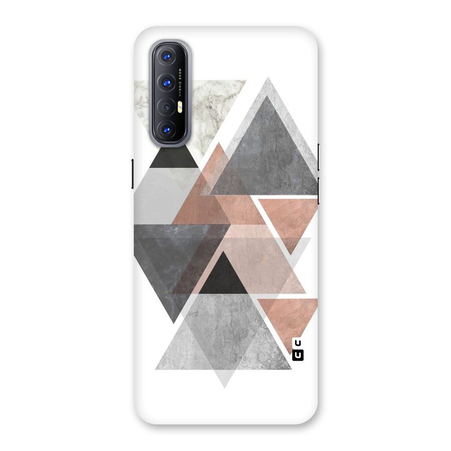 Abstract Diamond Pink Design Back Case for Reno3 Pro