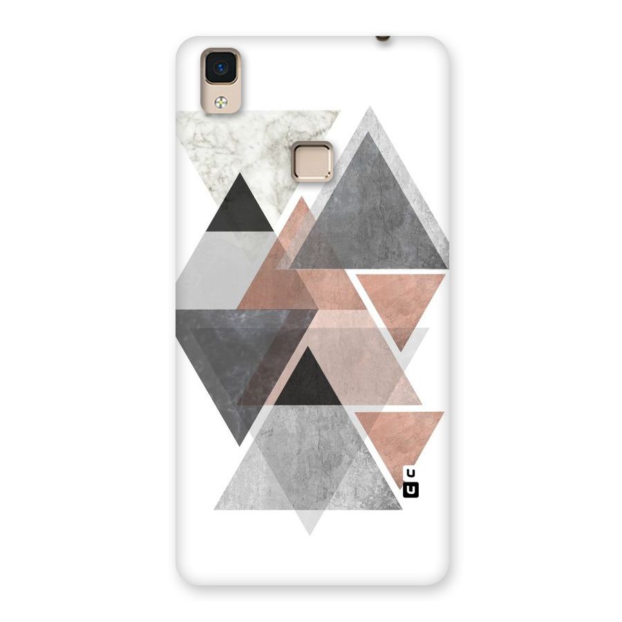 Abstract Diamond Pink Design Back Case for V3 Max
