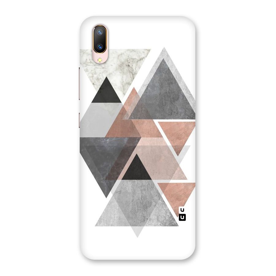 Abstract Diamond Pink Design Back Case for Vivo V11 Pro