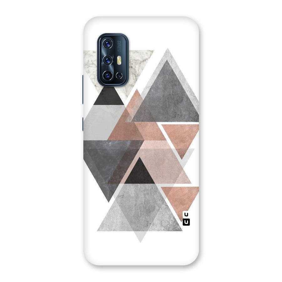 Abstract Diamond Pink Design Back Case for Vivo V17