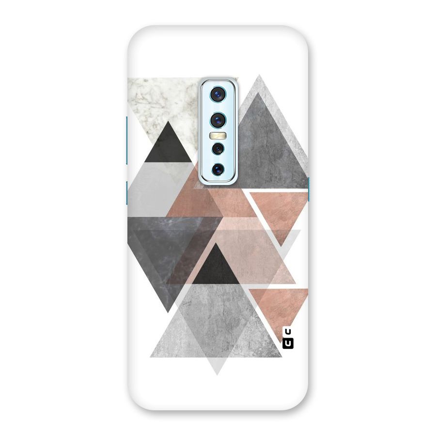 Abstract Diamond Pink Design Back Case for Vivo V17 Pro