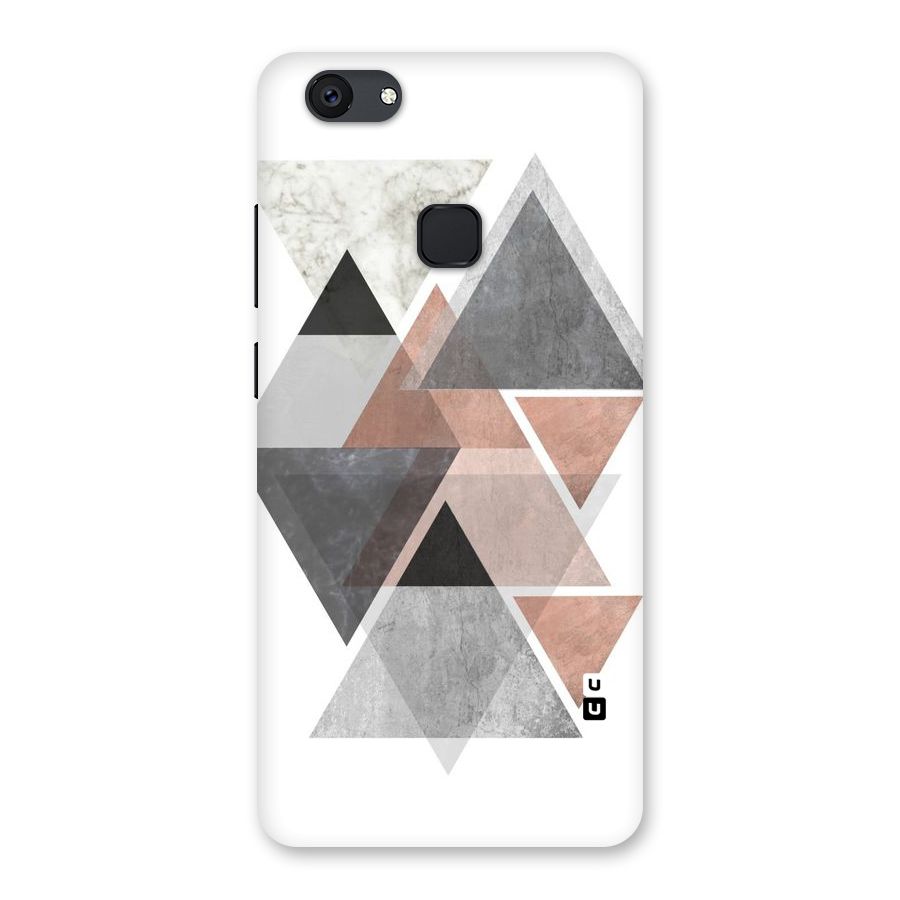 Abstract Diamond Pink Design Back Case for Vivo V7 Plus