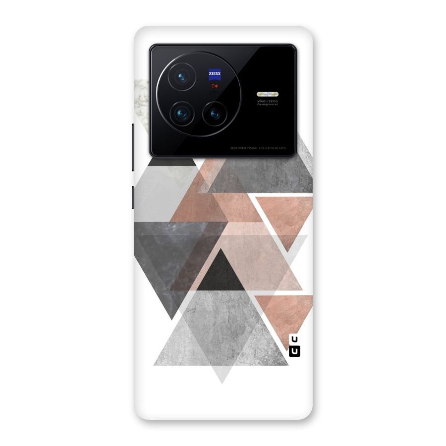 Abstract Diamond Pink Design Back Case for Vivo X80