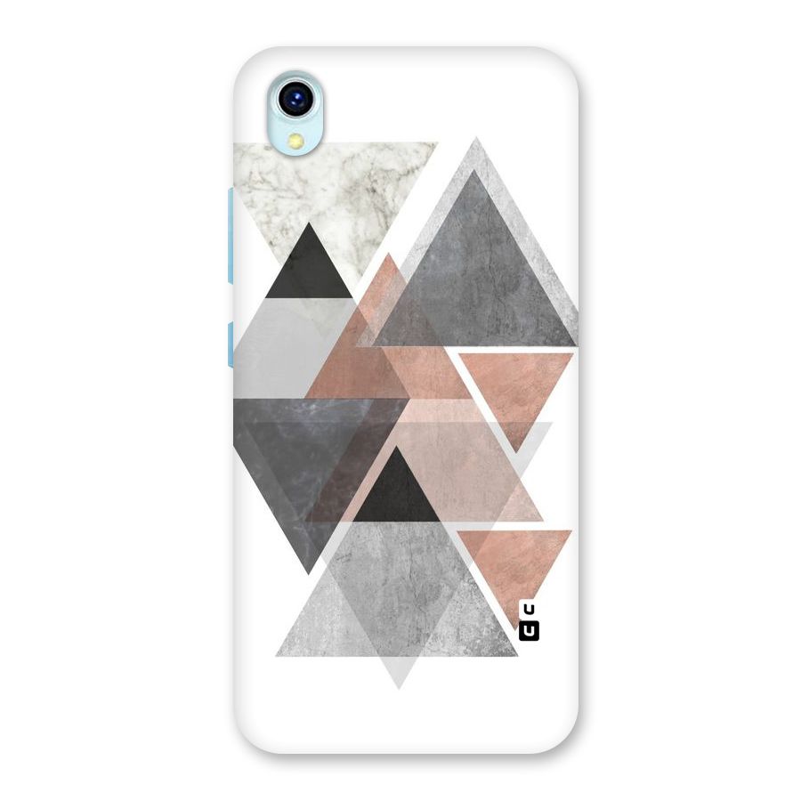 Abstract Diamond Pink Design Back Case for Vivo Y1s
