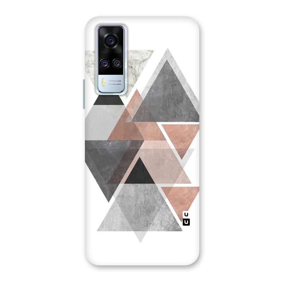 Abstract Diamond Pink Design Back Case for Vivo Y31