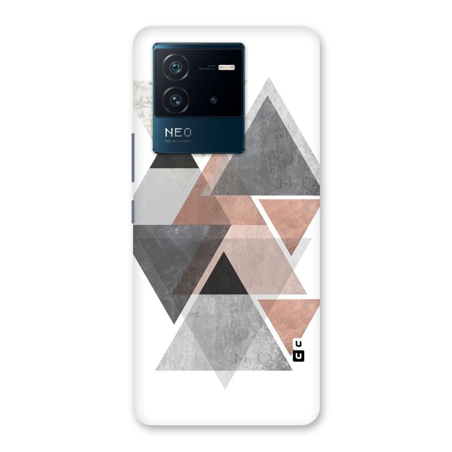 Abstract Diamond Pink Design Back Case for Vivo iQOO Neo 6 5G