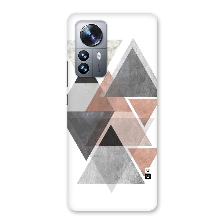 Abstract Diamond Pink Design Back Case for Xiaomi 12 Pro