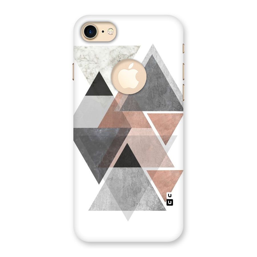 Abstract Diamond Pink Design Back Case for iPhone 7 Logo Cut