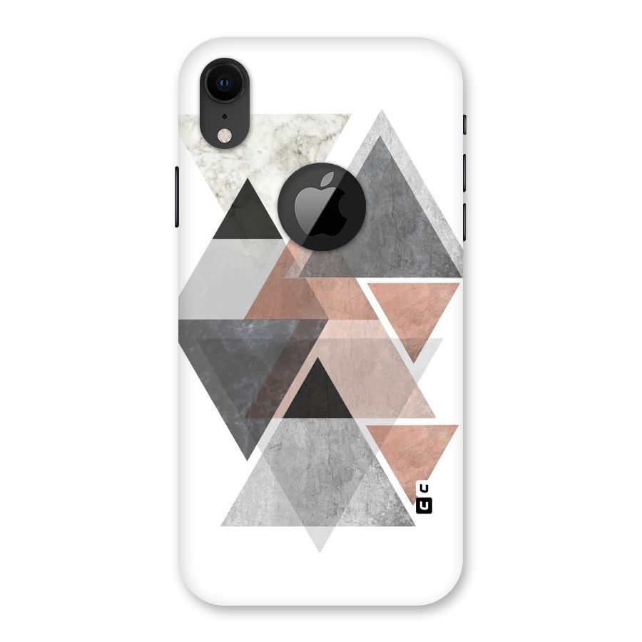 Abstract Diamond Pink Design Back Case for iPhone XR Logo Cut