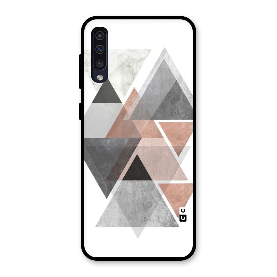 Abstract Diamond Pink Design Glass Back Case for Galaxy A30s