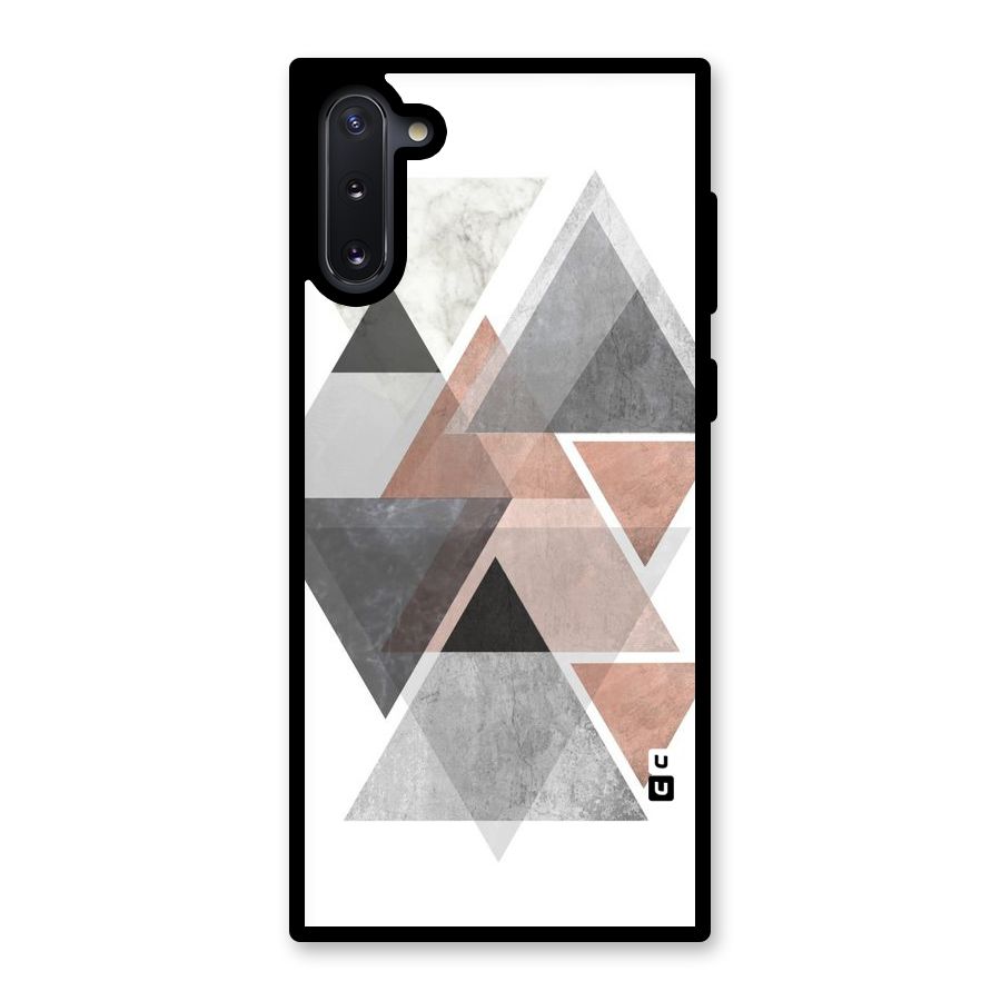 Abstract Diamond Pink Design Glass Back Case for Galaxy Note 10