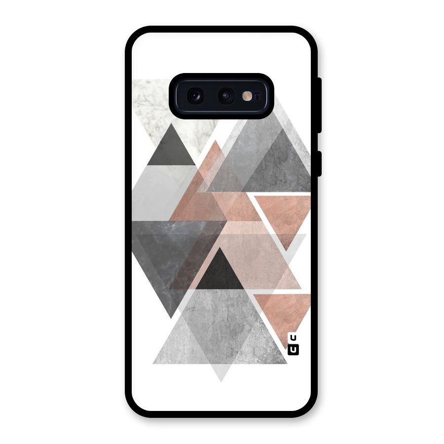 Abstract Diamond Pink Design Glass Back Case for Galaxy S10e