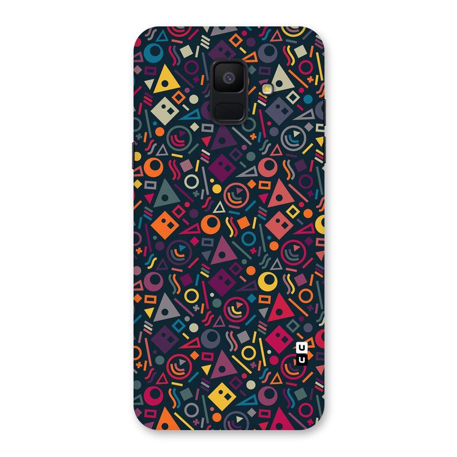 Abstract Figures Back Case for Galaxy A6 (2018)