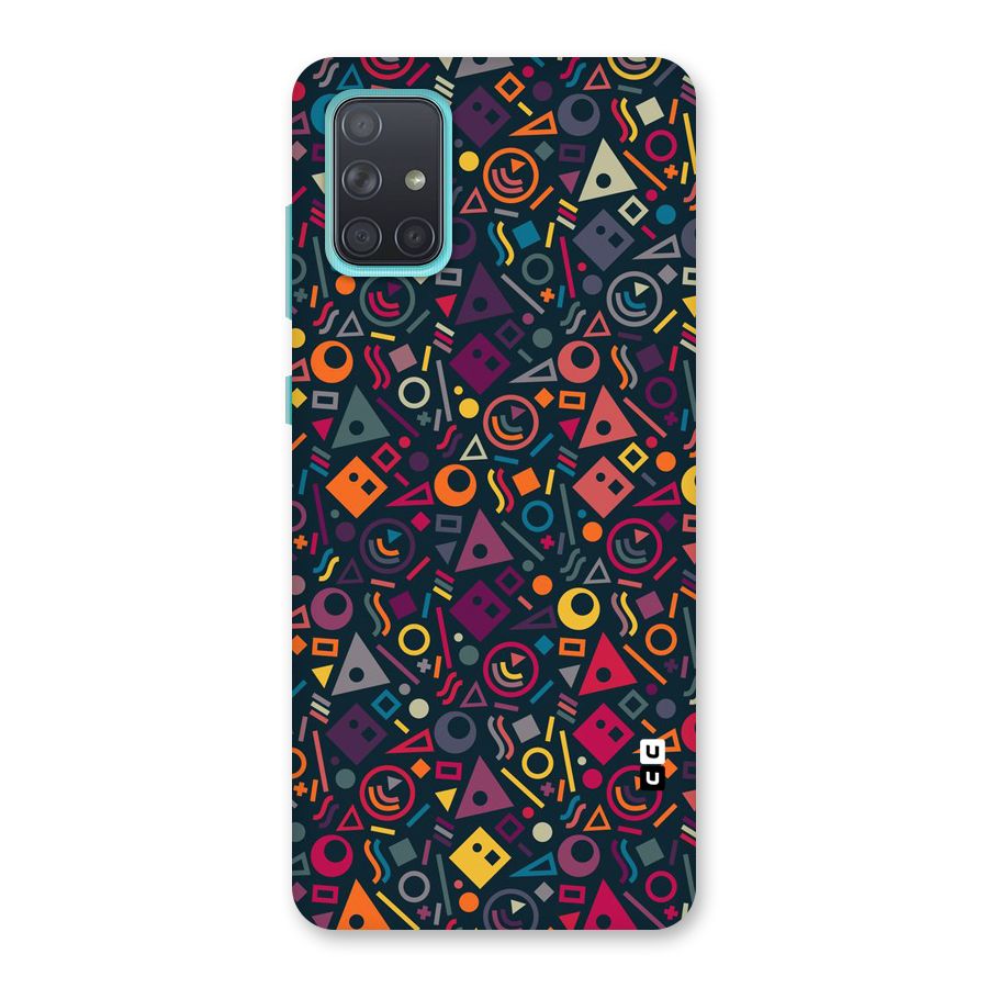 Abstract Figures Back Case for Galaxy A71