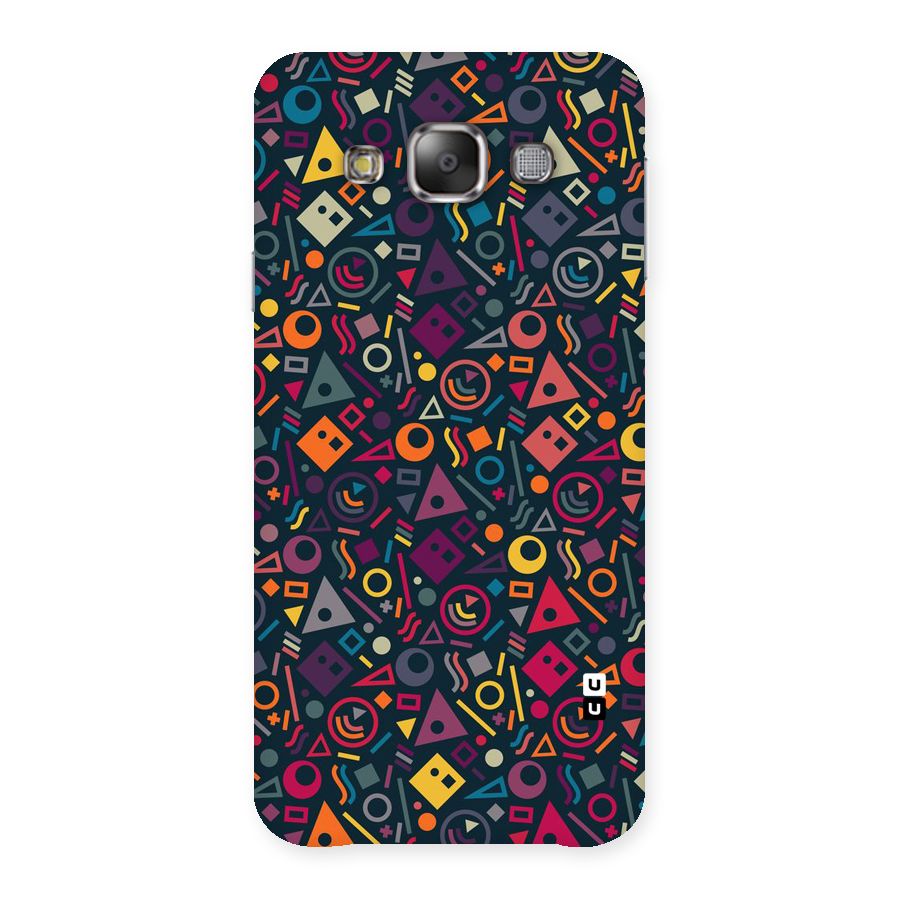 Abstract Figures Back Case for Galaxy E7