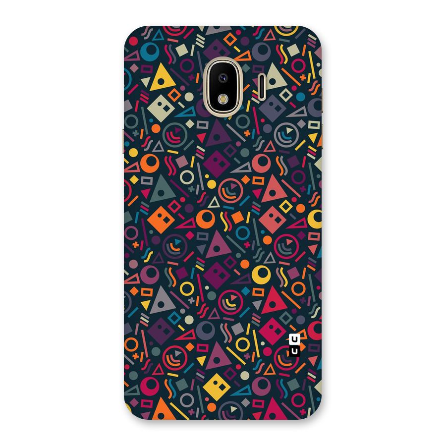 Abstract Figures Back Case for Galaxy J4