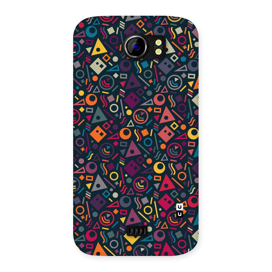 Abstract Figures Back Case for Micromax Canvas 2 A110