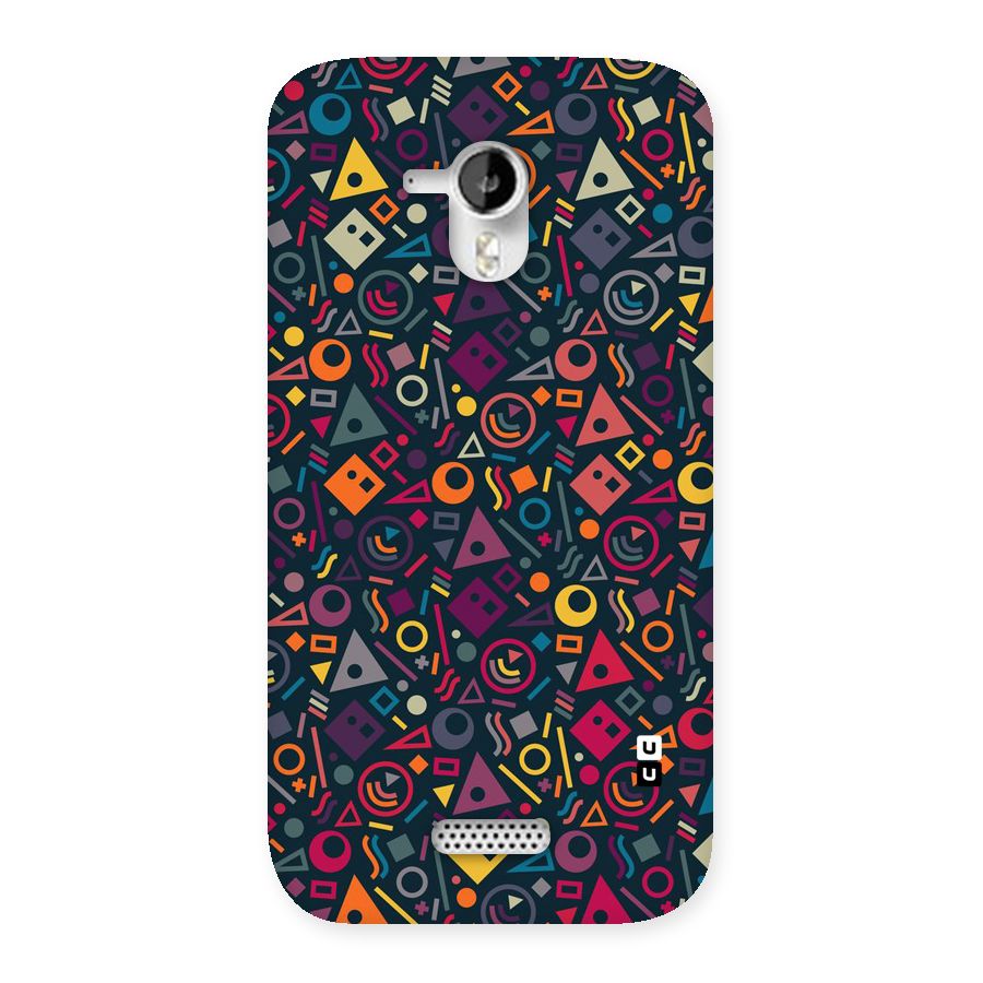 Abstract Figures Back Case for Micromax Canvas HD A116