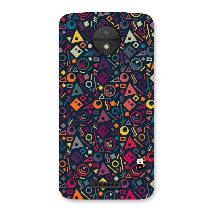 Abstract Figures Back Case for Moto C