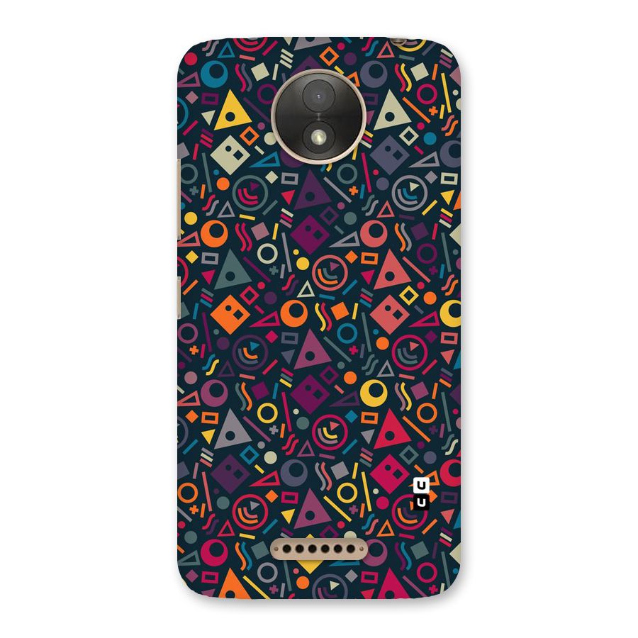 Abstract Figures Back Case for Moto C Plus