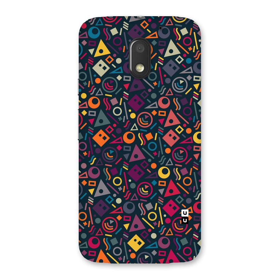 Abstract Figures Back Case for Moto E3 Power