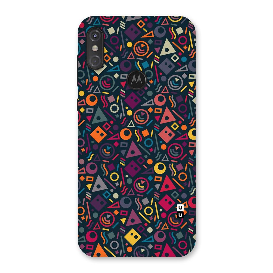 Abstract Figures Back Case for Motorola One Power