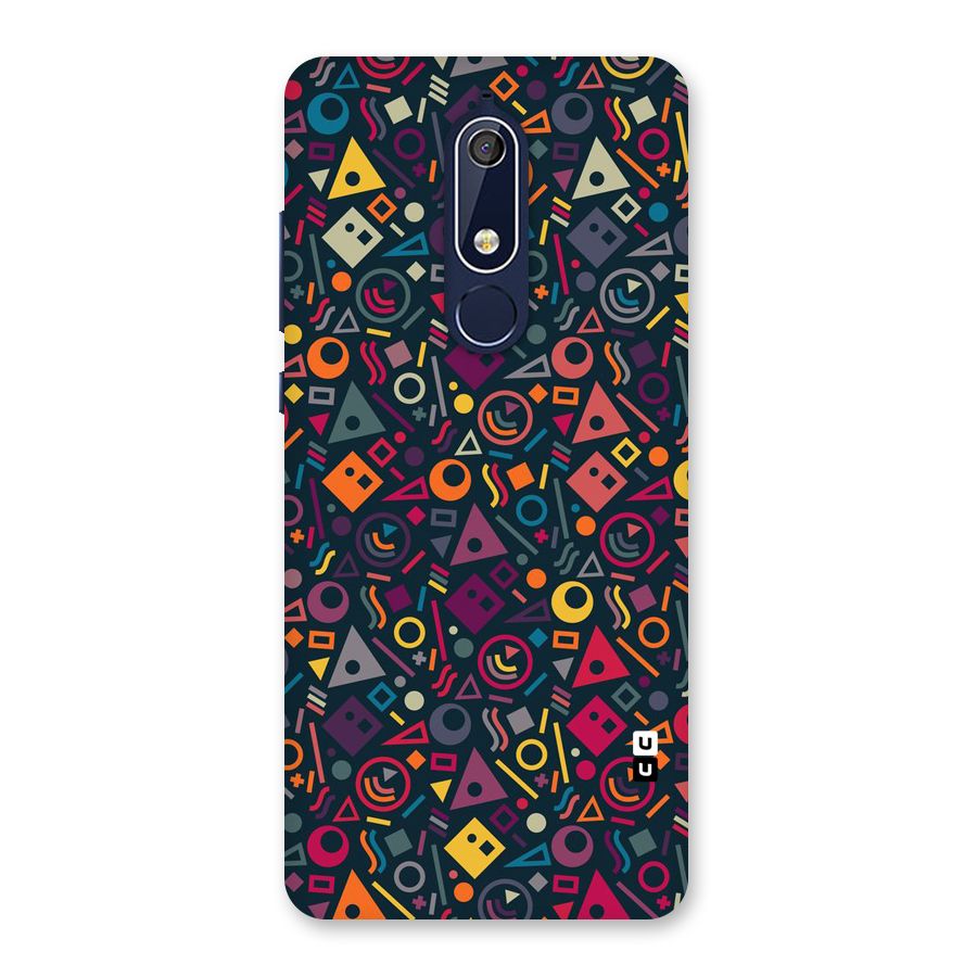 Abstract Figures Back Case for Nokia 5.1