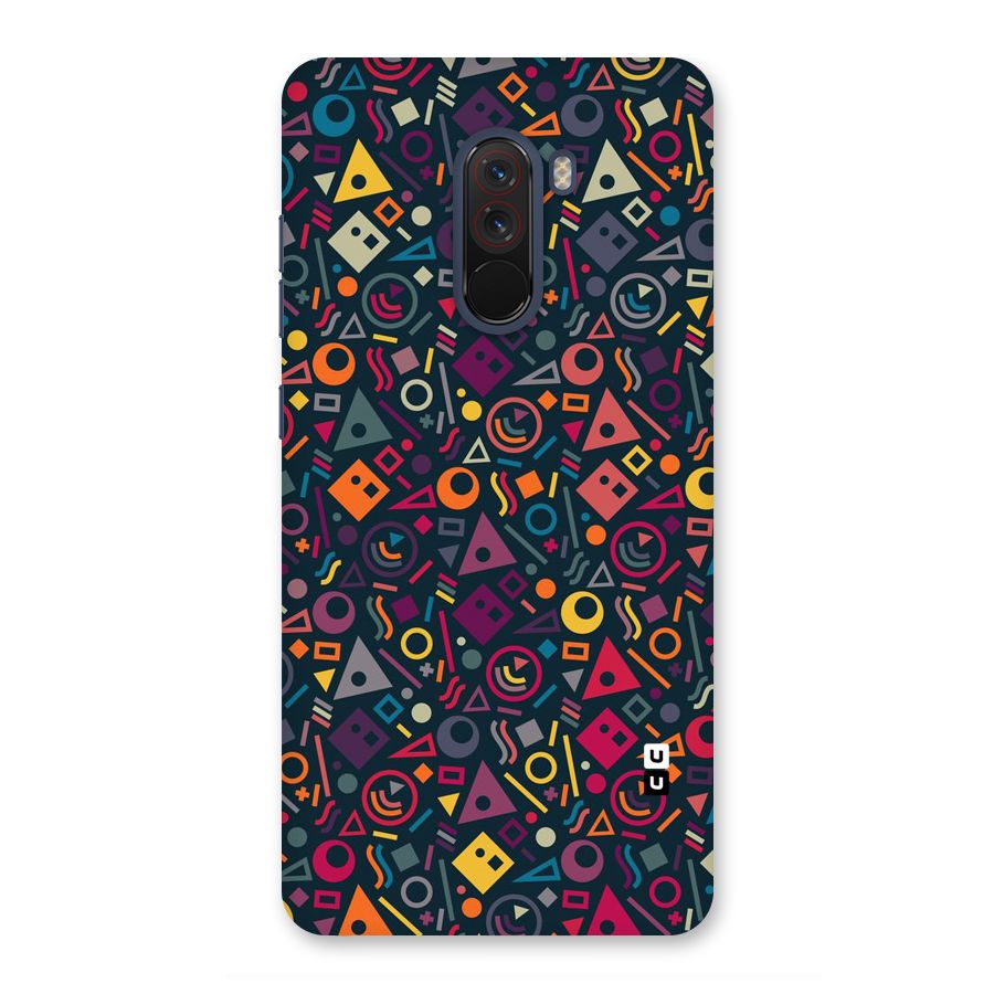 Abstract Figures Back Case for Poco F1