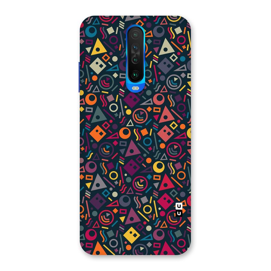 Abstract Figures Back Case for Poco X2