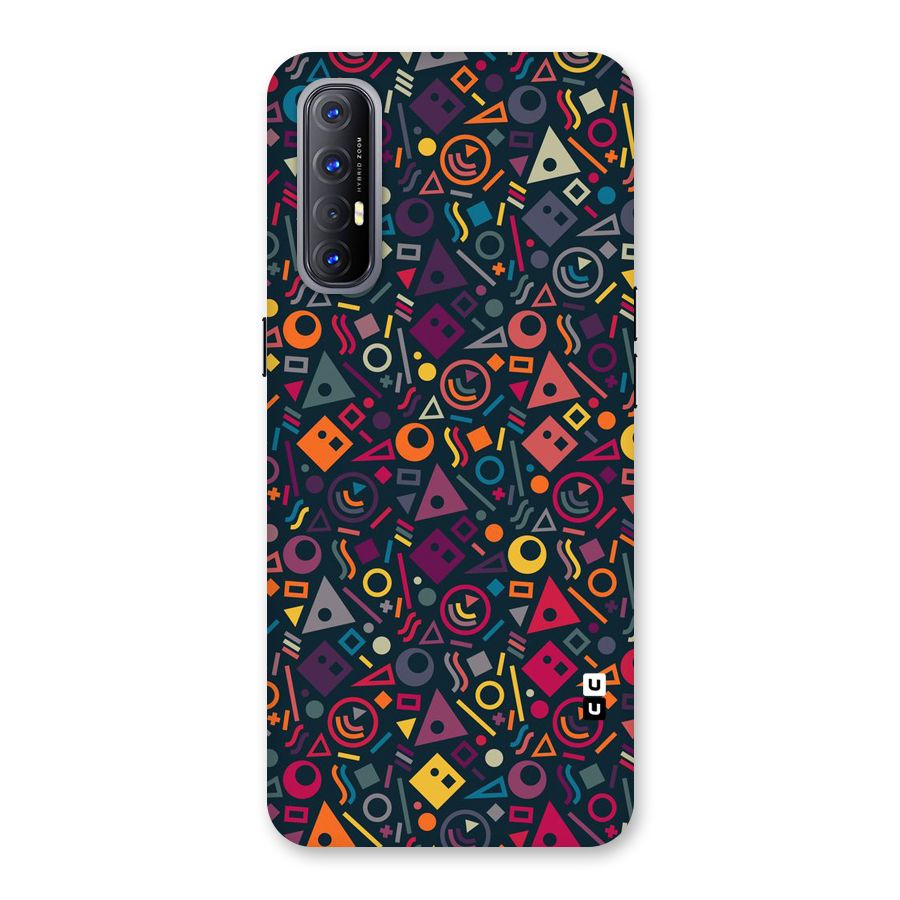 Abstract Figures Back Case for Reno3 Pro