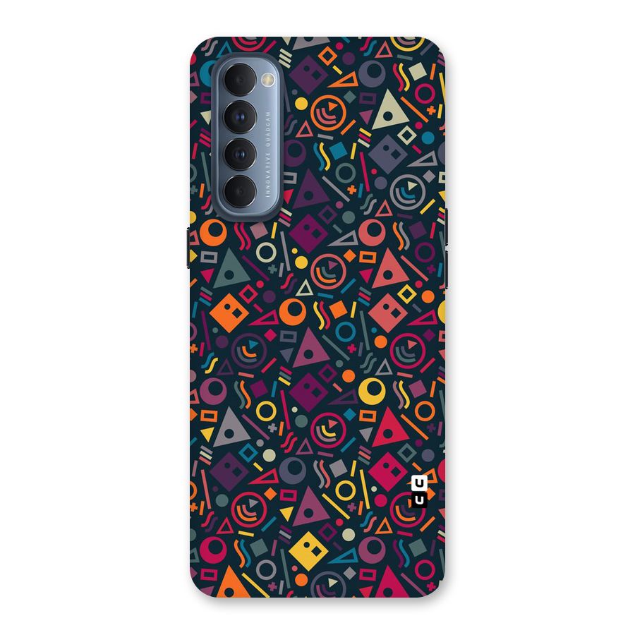 Abstract Figures Back Case for Reno4 Pro