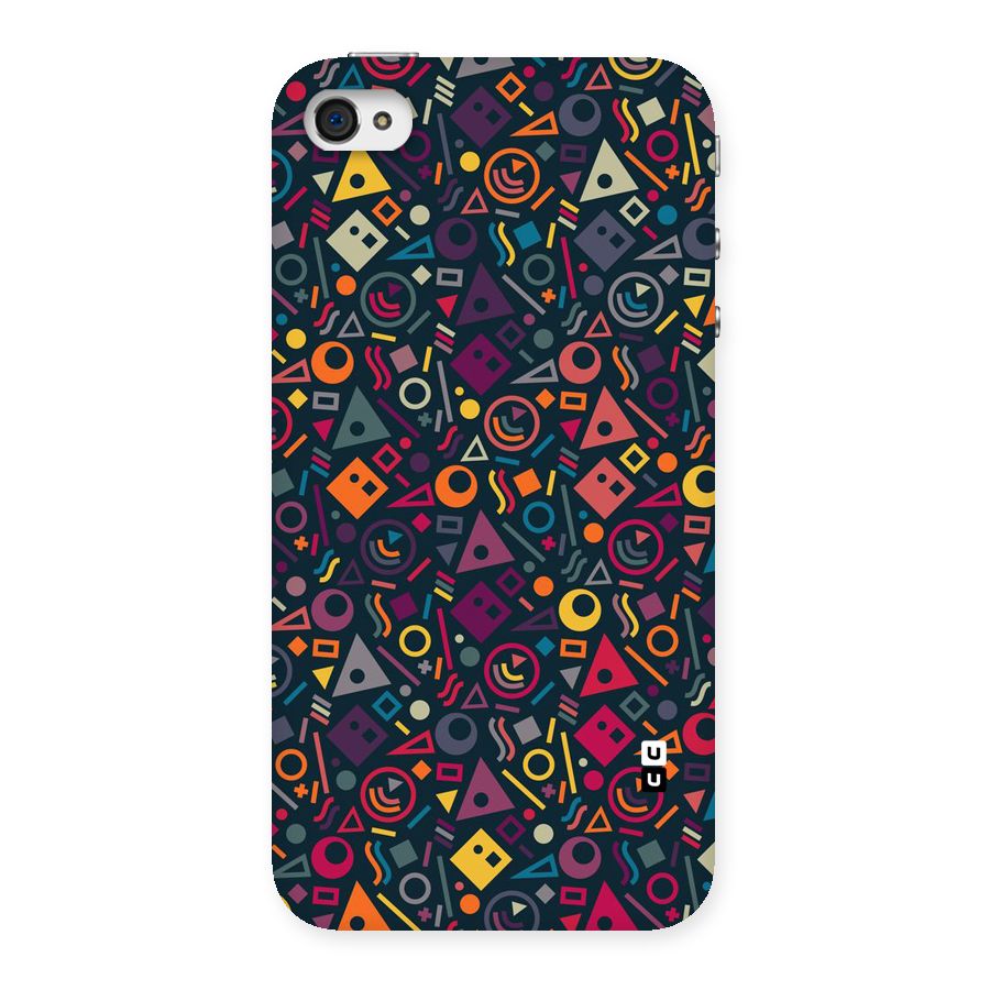 Abstract Figures Back Case for iPhone 4 4s