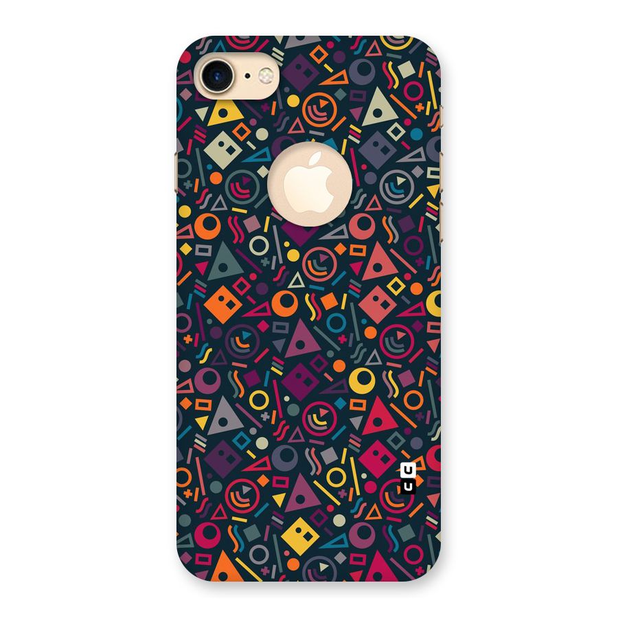 Abstract Figures Back Case for iPhone 7 Logo Cut