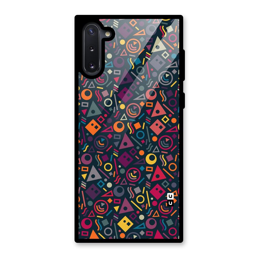 Abstract Figures Glass Back Case for Galaxy Note 10