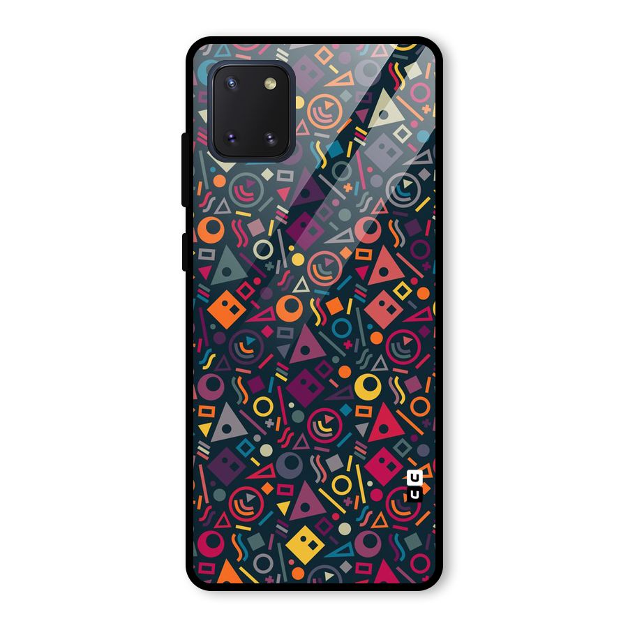 Abstract Figures Glass Back Case for Galaxy Note 10 Lite