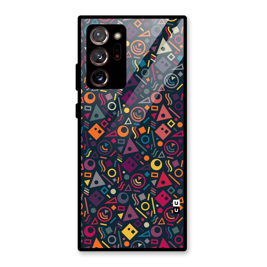 Abstract Figures Glass Back Case for Galaxy Note 20 Ultra 5G