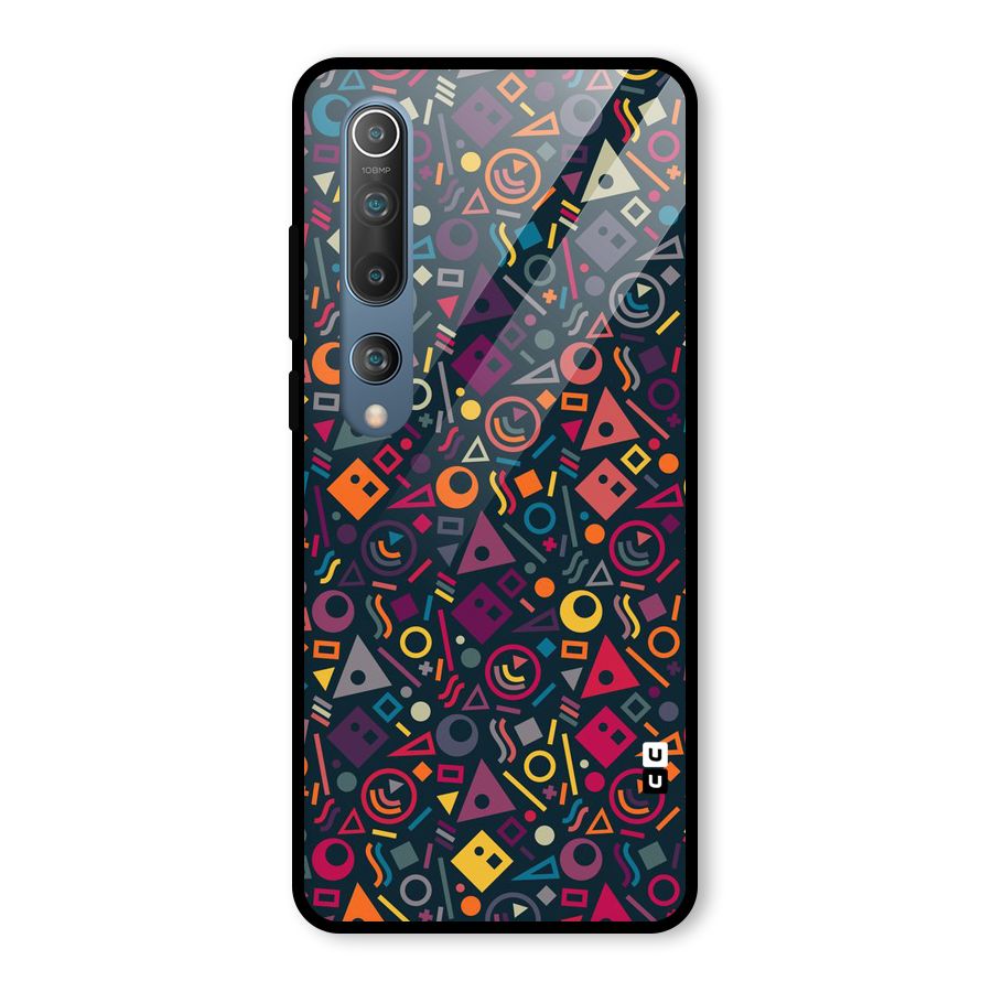 Abstract Figures Glass Back Case for Mi 10