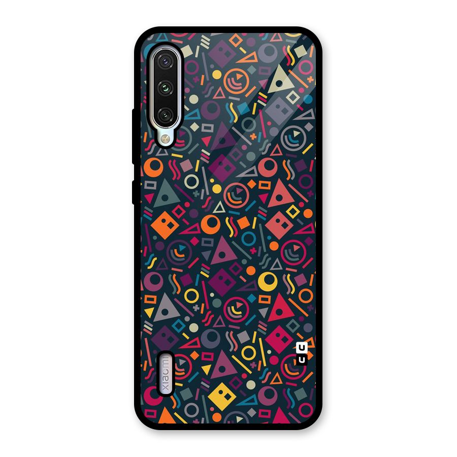 Abstract Figures Glass Back Case for Mi A3