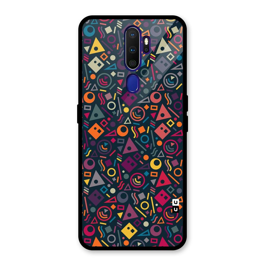 Abstract Figures Glass Back Case for Oppo A9 (2020)