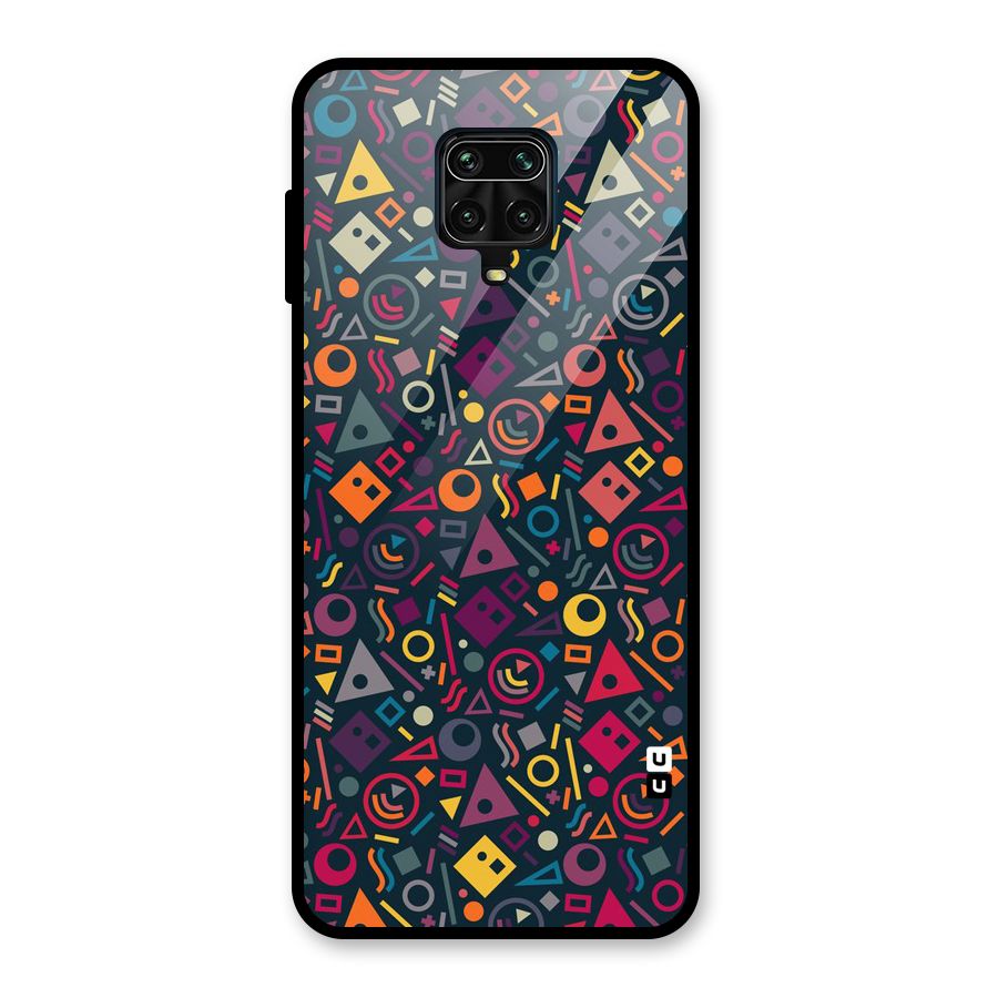 Abstract Figures Glass Back Case for Poco M2 Pro