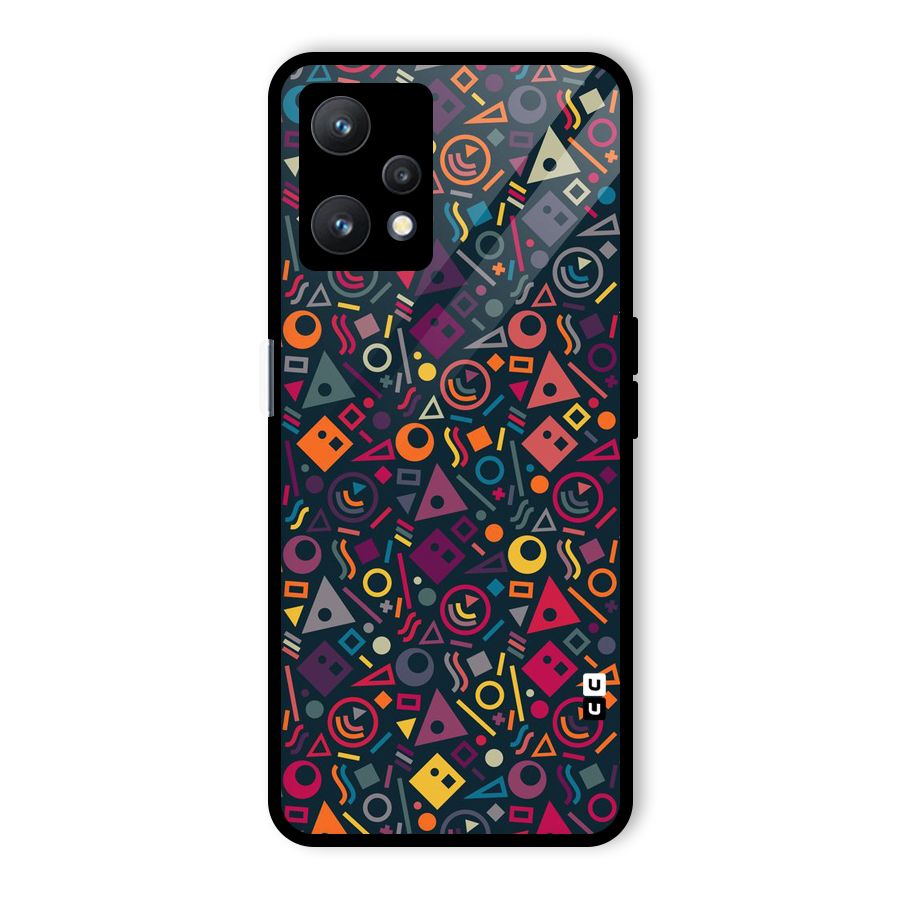 Abstract Figures Glass Back Case for Realme 9 Pro 5G