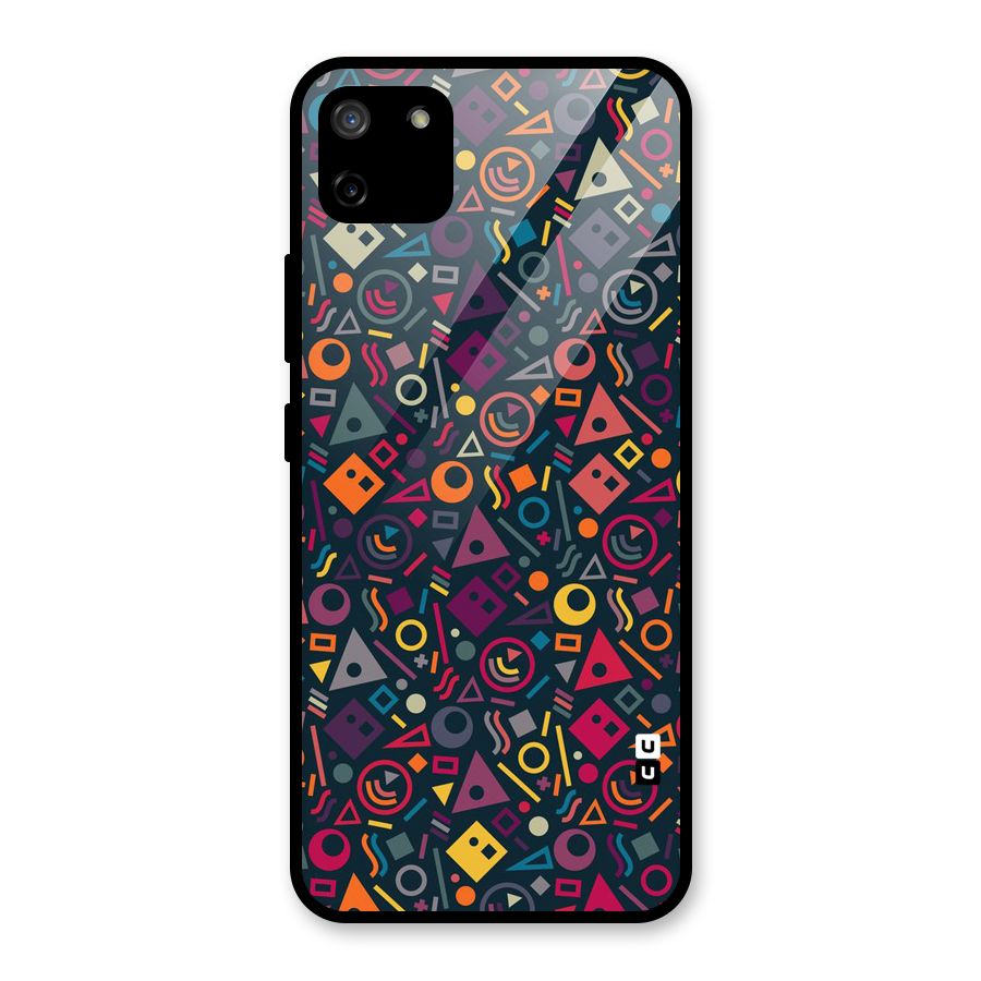 Abstract Figures Glass Back Case for Realme C11